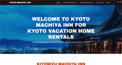 Desktop Screenshot of kyotomachiyainn.com